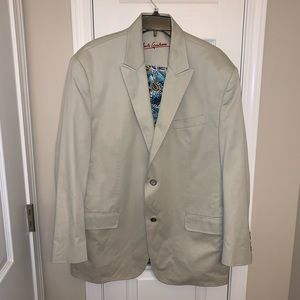 Robert Graham cream blazer with interior details